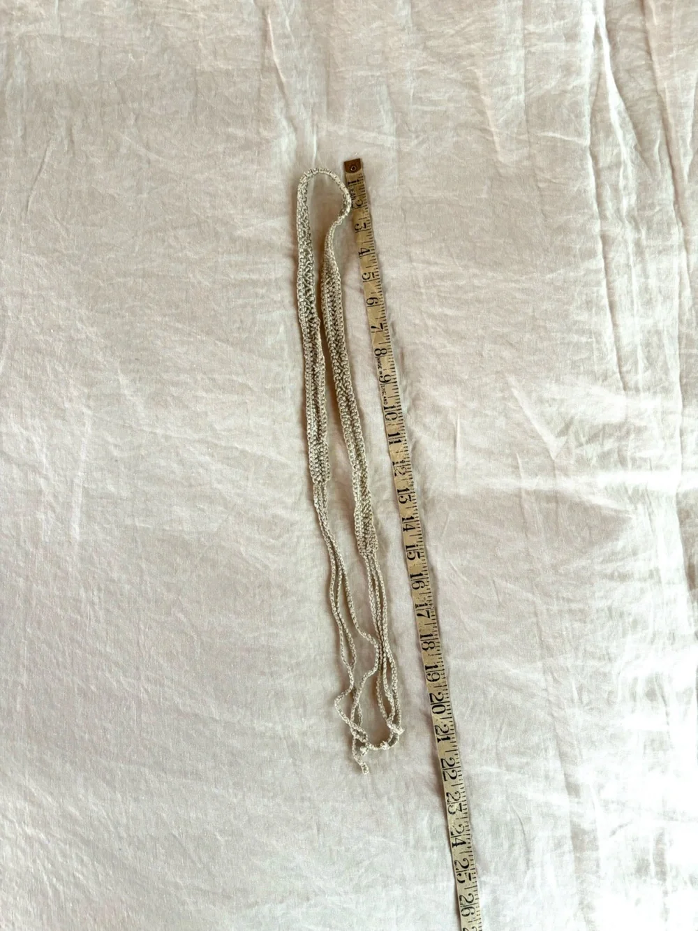 Vintage Handwoven Flax Belt
